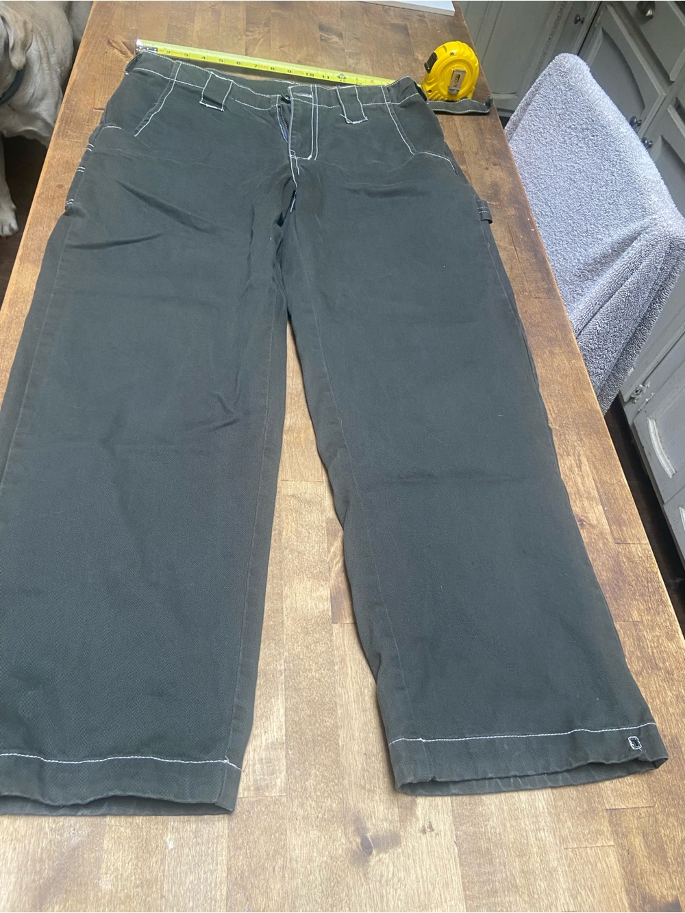 Wide Leg Women's Pants in army green…. Fashion cargo